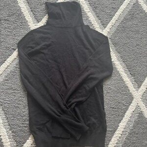 Zara Basic Black Knit Turtleneck